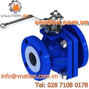 ball valve / manual / shut-off / flange