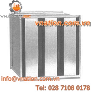 ventilation silencer / fan / metal