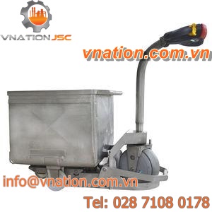 transfer cart / handling / for Euro containers / for waste container