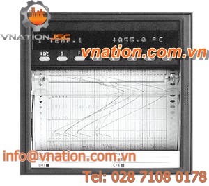 temperature chart recorder / strip chart / spot / multi-channel