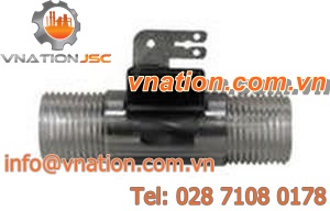 turbine flow meter / for chemicals / in-line