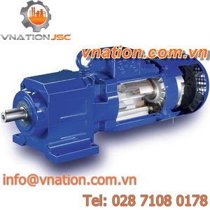 synchronous electric gearmotor / coaxial / helical / compact
