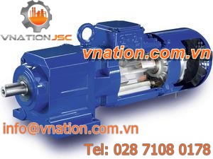 synchronous electric gearmotor / coaxial / helical / variable-speed