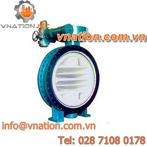 butterfly valve / handwheel / control / for water