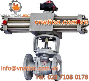 pneumatic ball valve actuator unit / 90? / single-acting with return spring / double-acting