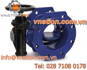 butterfly valve / handwheel / for water / double-offset