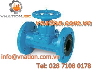 diaphragm valve / manual / control / solids