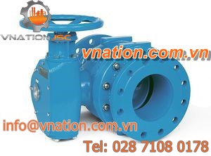 ball valve / handwheel / high-capacity control / for water