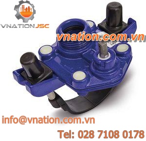 pipe flange / cast iron / saddle tee