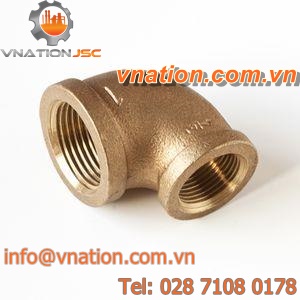threaded fitting / elbow / metal / for pipes