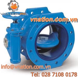 butterfly valve / manual / shut-off / for water