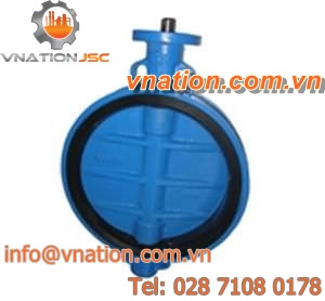 butterfly valve / handwheel / for water / wafer