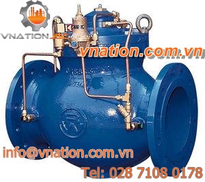 piston valve / hydraulically-operated / for water / control