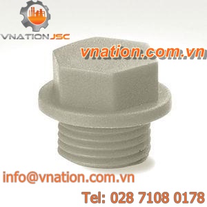 threaded plug / with hexagonal head
