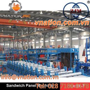 EPS/mineral wool sandwich panel production line / automatic