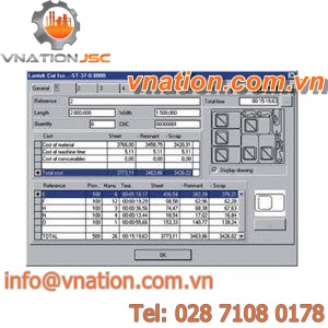 CAD/CAM software for water-jet cutting machine