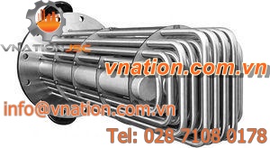 tubular heat exchanger / liquid/liquid / stainless steel / corrosion-resistant