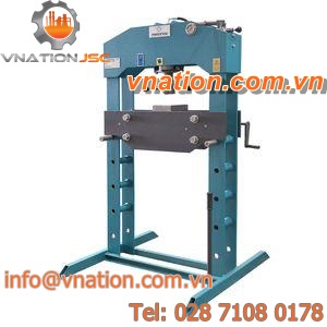 hydraulic press / manual / vertical / workshop