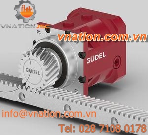 helical rack and pinion / precision