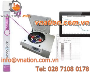 temperature data-logger / programmable / wireless / for centrifuge calibration