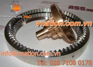 cylindrical gear / spiral / custom / shaft