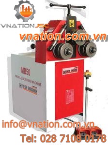 electric bending machine / profile / with 3 drive rolls / mechanical