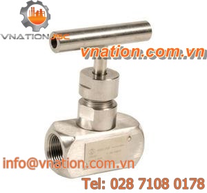 needle valve / manual / shut-off / threaded