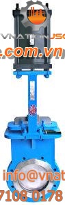 knife gate valve / electrically-actuated / shut-off / for water