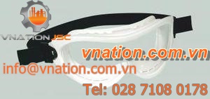wrap-around safety glasses / lightweight / thermoplastic