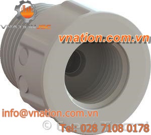 threaded fitting / union / straight / plastic