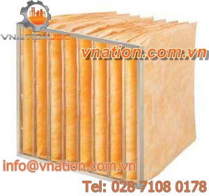 air filter / gas / bag / for air conditioning