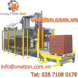 layer palletizer and depalletizer / bottle / for cans / motorized