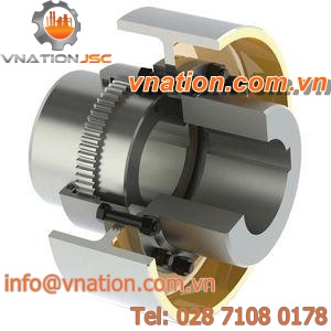 gear coupling / rigid / with braking wheel