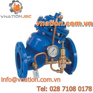 hydraulically-operated pressure relief valve