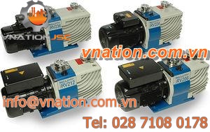 rotary vane vacuum pump / lubricated / single-stage / for laboratory