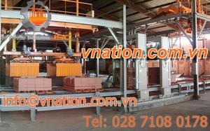 high-rate packaging machine / for bricks / automated