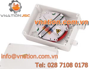 splice enclosure / wall-mount / fiber optic / storage