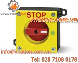 selector knob switch / lever / single-pole / thermoplastic