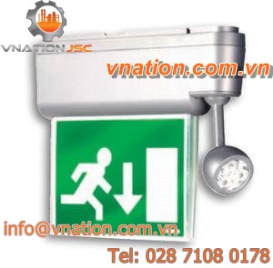 surface-mounted emergency lighting / LED / waterproof