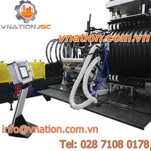sewage pipe production line / for steel-reinforced pipes / for drainage pipes / for corrugated pipe