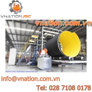 spiral pipe production line / for sewage pipes / for steel-reinforced pipes / for drainage pipes
