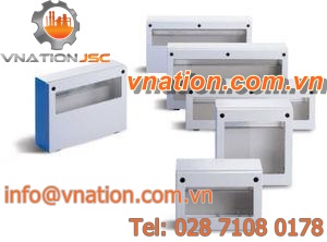 wall-mount enclosure / IP65 / sheet steel / bus module
