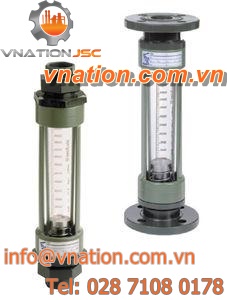 variable-area flow meter / for water / for air / in-line
