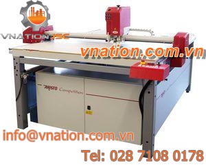 CNC cutting machine / carton / fiber / for PVC