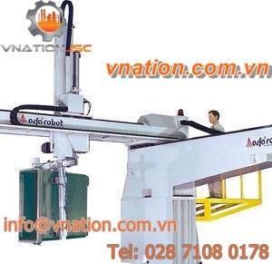 Cartesian robot / 2-axis / pick-and-place / for injection molding machines