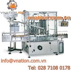 plastic bottle filler / stand-alone / volumetric / rotary