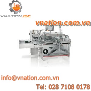 horizontal cartoner / computer-controlled / intermittent-motion / for the pharmaceutical industry