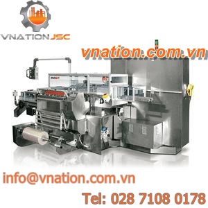 film packaging machine / for cosmetic products / for confectionery products / for pharmaceutical products