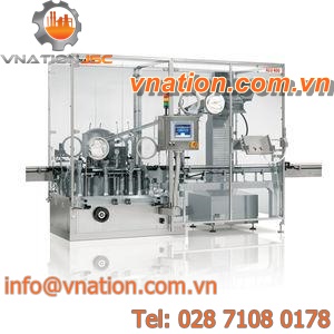 rotary capper / intermittent-motion / continuous-motion / for vials