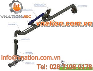 bottom loading and unloading arm / top